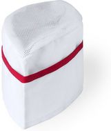 Keittiömestarin asu Hat Painer, valkoinen, punainen liikelahja logopainatuksella