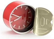 Kellot Desk Clock Proter, punainen liikelahja logopainatuksella