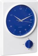 Kellot Wall Clock Timer Tekel, sininen liikelahja logopainatuksella