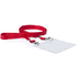 Kilvenkannatin Badge Lanyard Cail, punainen liikelahja logopainatuksella