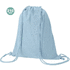 Kiristysnauha reppu Drawstring Bag Azurax, tummansininen liikelahja logopainatuksella