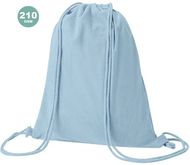 Kiristysnauha reppu Drawstring Bag Azurax, vaaleansininen liikelahja logopainatuksella