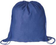 Kiristysnauha reppu Drawstring Bag Bass, sininen liikelahja logopainatuksella