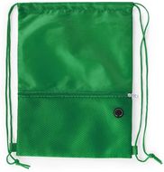 Kiristysnauha reppu Drawstring Bag Bicalz, vihreä liikelahja logopainatuksella