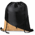 Kiristysnauha reppu Drawstring Bag Flicken, musta lisäkuva 1