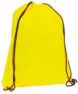 Kiristysnauha reppu Drawstring Bag Gadex, neon-keltainen liikelahja logopainatuksella