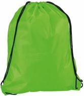 Kiristysnauha reppu Drawstring Bag Gadex, neon-vihreä liikelahja logopainatuksella