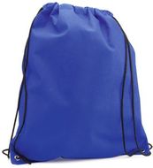 Kiristysnauha reppu Drawstring Bag Hera, sininen liikelahja logopainatuksella