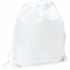 Kiristysnauha reppu Drawstring Bag Hera, valkoinen liikelahja logopainatuksella