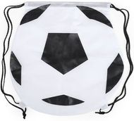 Kiristysnauha reppu Drawstring Bag Naiper, valkoinen, musta liikelahja logopainatuksella