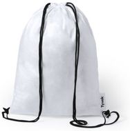 Kiristysnauha reppu Drawstring Bag Sandal, valkoinen liikelahja logopainatuksella