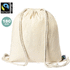 Kiristysnauha reppu Drawstring Bag Sanfer Fairtrade, luonnollinen lisäkuva 1