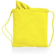 Kiristysnauha reppu Drawstring Towel Bag Kirk, keltainen liikelahja logopainatuksella