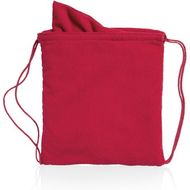 Kiristysnauha reppu Drawstring Towel Bag Kirk, punainen liikelahja logopainatuksella