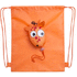 Kiristysnauha reppu Foldable Drawstring Bag Kissa, sininen, oranssi lisäkuva 5