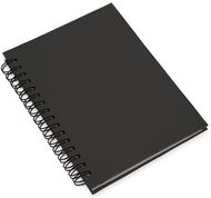 Kirjasin Notebook Emerot, musta liikelahja logopainatuksella