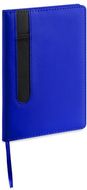 Kirjasin Notepad Merton, sininen liikelahja logopainatuksella
