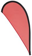 Koristeviiri Flag Heldex, punainen liikelahja logopainatuksella