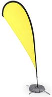 Koristeviiri Flag Holder Pentho, keltainen liikelahja logopainatuksella