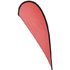 Koristeviiri Flag Roldus, punainen liikelahja logopainatuksella