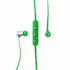 Korvakuulokkeet Earphones Voltar, vihreä liikelahja logopainatuksella