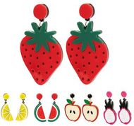 Korvarenkaat Earrings Kely, omenanvihreä liikelahja logopainatuksella