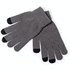 Kosketusnäytön käsine Antibacterial Touchscreen Gloves Tenex, harmaa liikelahja logopainatuksella