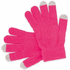 Kosketusnäytön käsine Touchscreen Gloves Actium, fuksia liikelahja logopainatuksella