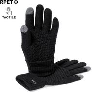 Kosketusnäytön käsine Touchscreen Gloves Demsey, musta liikelahja logopainatuksella