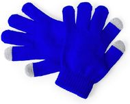 Kosketusnäytön käsine Touchscreen Gloves Pigun, sininen liikelahja logopainatuksella