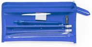Koululaissetti Pencil Case Set Baiku, sininen liikelahja logopainatuksella