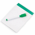 Kuivana pyyhdittävä rihvelitaulu Magnetic Whiteboard Yupit, vihreä liikelahja logopainatuksella