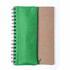 Kumi Notebook Mosku, vihreä liikelahja logopainatuksella