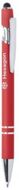 Kuulakynä Stylus Touch Ball Pen Lekor, punainen liikelahja logopainatuksella