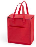 Kylmäkotelo Cool Bag Lans, punainen liikelahja logopainatuksella