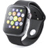 Kytketty kello Smart Watch Proxor, musta liikelahja logopainatuksella
