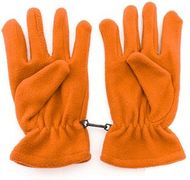 Käsineet Gloves Monti, oranssi liikelahja logopainatuksella