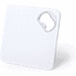 Lasinalunen Opener Coaster Olmux, valkoinen liikelahja logopainatuksella
