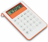 Laskin Calculator Myd, oranssi liikelahja logopainatuksella