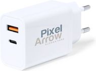 Latausliitin USB Charger Golem, valkoinen liikelahja logopainatuksella
