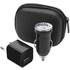 Laturisetti USB Chargers Set Canox, musta liikelahja logopainatuksella