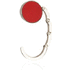 Laukkukoukku Foldable Bag Hanger Skype, punainen liikelahja logopainatuksella