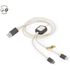 Liitäntäkaapeli Charging Cable Seymur, ruskea liikelahja logopainatuksella