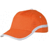 Lippalakki Cap Line, valkoinen, oranssi liikelahja logopainatuksella