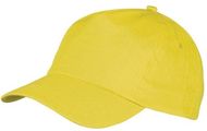 Lippalakki Cap Sport, keltainen liikelahja logopainatuksella