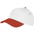 Lippalakki Cap Sport, valkoinen, punainen liikelahja logopainatuksella
