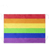 Lippu Flag Zerolox, sateenkaari liikelahja logopainatuksella