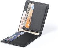 Lompakko Card Holder Wallet Rupuk, musta liikelahja logopainatuksella