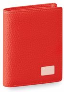 Luottokorttikotelo Wallet Lanto, punainen liikelahja logopainatuksella