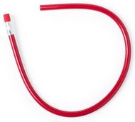 Lyijykynä Pencil Flexi, punainen liikelahja logopainatuksella